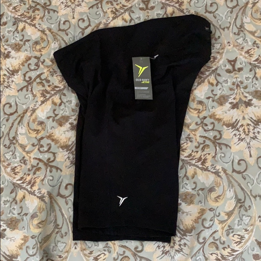 Large black biker shorts